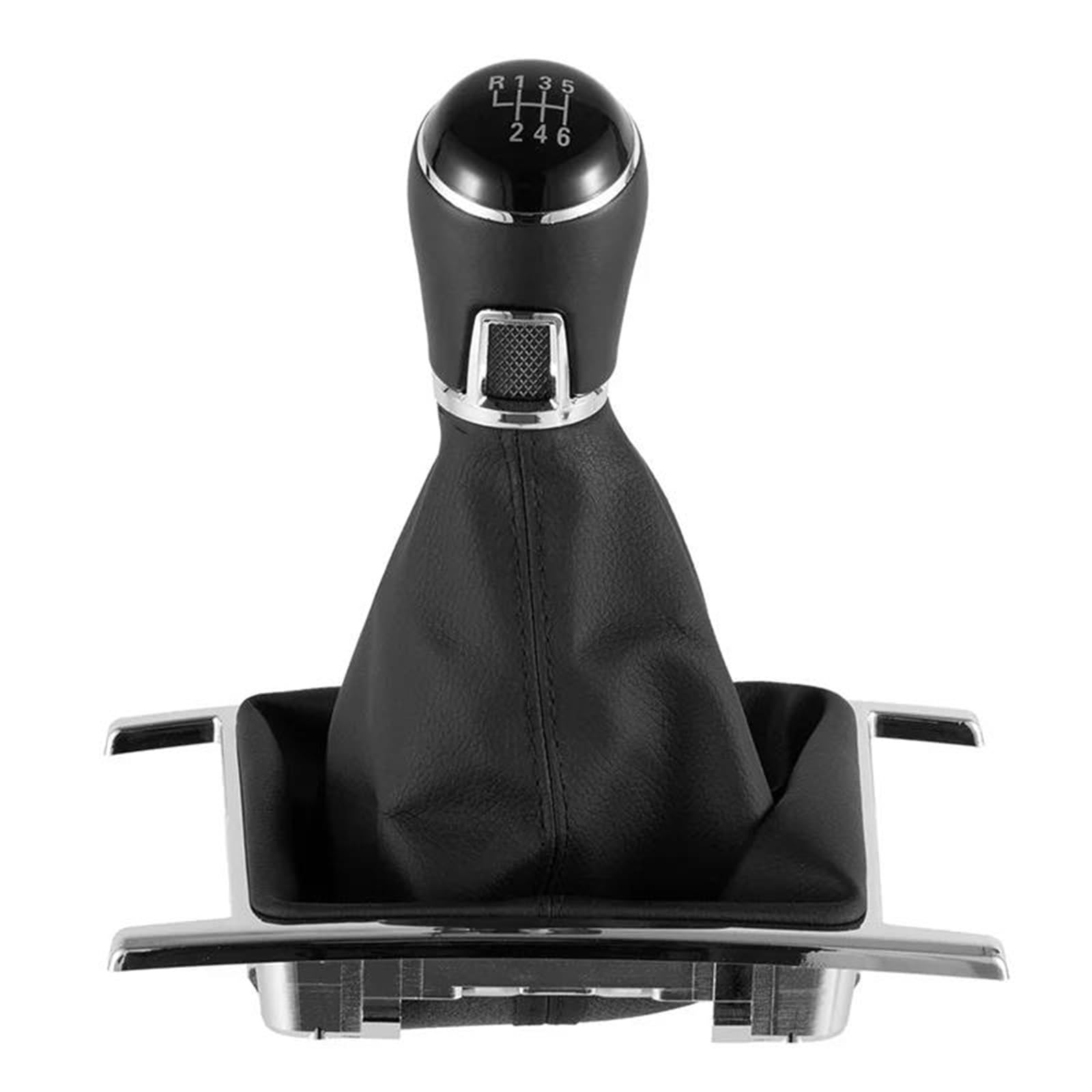 FSOZDBBPL Automotive Parts 12mm 5/6 Speed Car Gear Shift Knob Lever Shifter Gaitor Boot for 1999-2004 for Golf 4 for MK4 GTI R32 for Bora for Jetta MT(Speed 6)