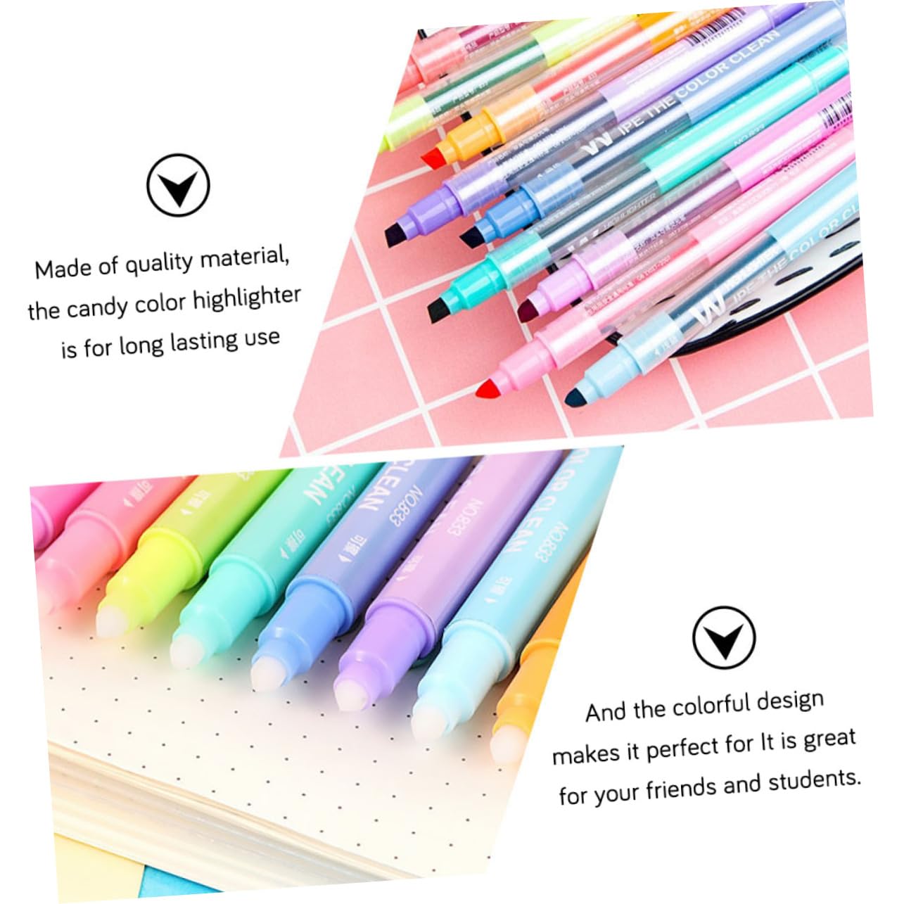 DOITOOL 3 Sätze Löschbarer Textmarker Löschbare Stifte Textmarker Stifte Büromaterial Bürozubehör Pastellfarbener Flüssiger Löschbare -marker Plastik 10 Stück * 3