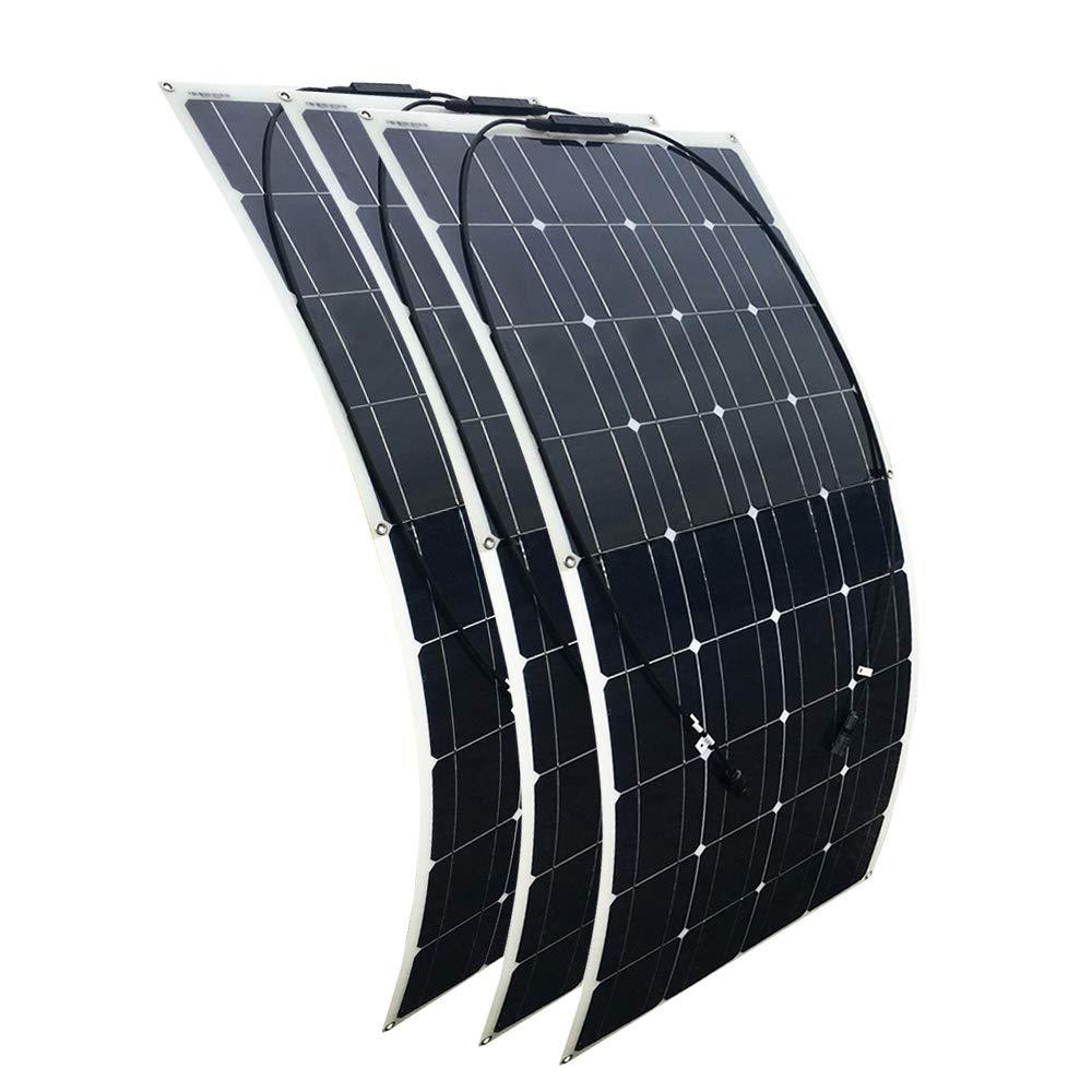 XINPUGUANG 300 watt 3pcs flessibile 18V 100W pannello solare monocristallino cella portatile per luce di auto barca esterna 12v caricabatterie(3 X 100W)