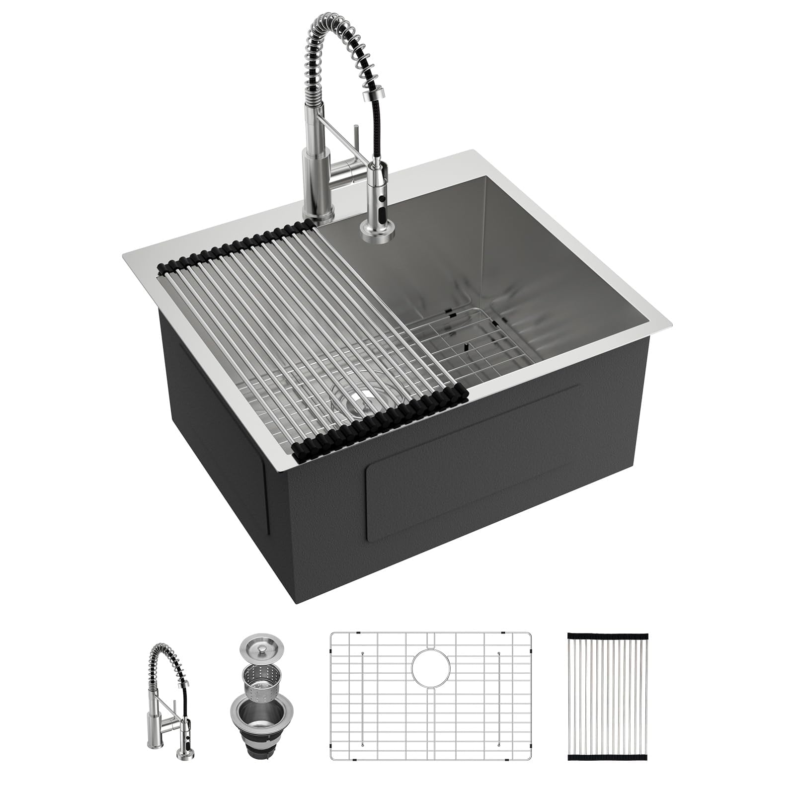 Lordear 12 Inch Deep Drop In Laundry Sink