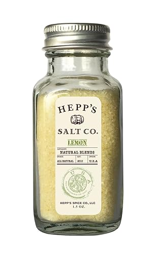 Hepp's Salt Co. Sal marina de limón 1.5 oz