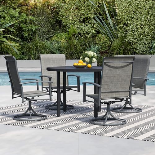 5 Pieces Outdoor Table and Chairs for 4, 42