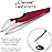 SIVOTE Eyelash Extension Tweezers for Classic & Volume Lashes, 2-Pack, Red