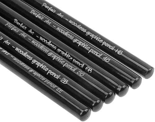 Miniatura 5 de 6 lápices profesionales de carbón sin madera para artista, lápices de dibujo de grafito, palos de carbón, juego de lápices de arte para dibujar