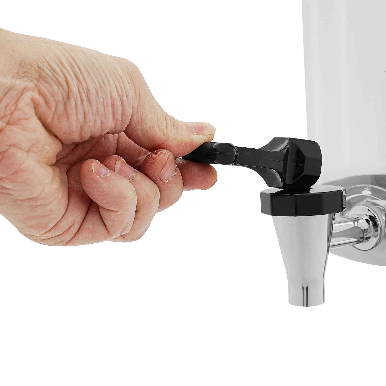 Dispensador de bebidas de acero inoxidable con grifo y base antigoteo, dispensador de agua de 8 L/16 L para zumo, té helado y cócteles, ideal para fiestas, camping y hogar, incluye núcleo de hielo (16