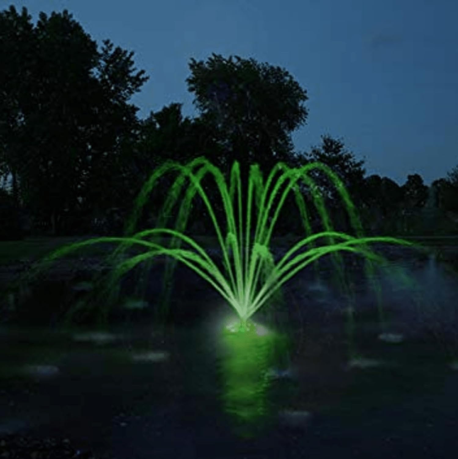 LED Composite Light, 3 Fixtures, 11Watts ea., 120V, Includes Color Lenses w/red, Blue, Green & Amber, 50' Cord