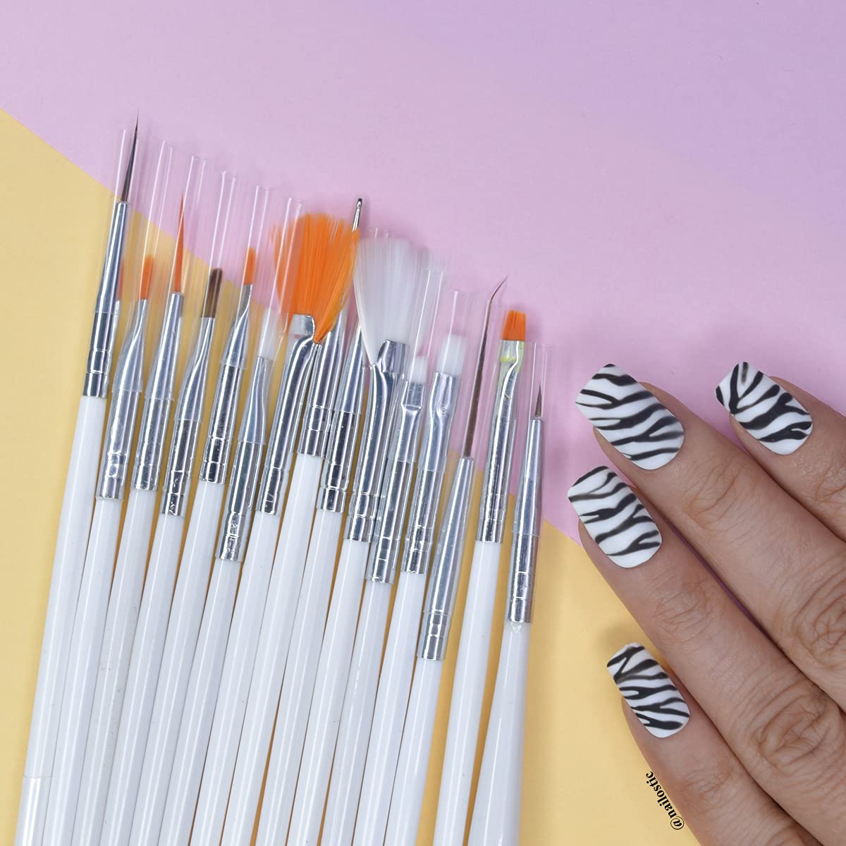 Coslifestore 35PCS Nail Art Tools Kit for DIY & Nail Extensions (COM-BR) 1