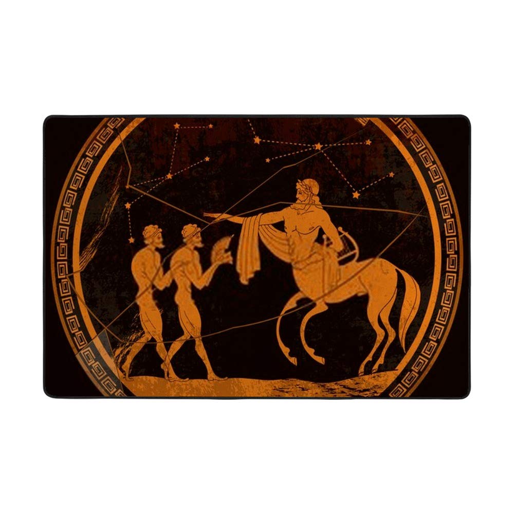 Tapis Centaur Grèce antique Ruchen : anti-tache et usure salon