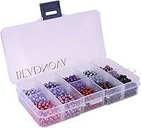 Vista 11 de BEADNOVA Cuentas de perlas de satén para manualidades, pequeñas perlas de imitación de vidrio sueltas para fabricación de joyas