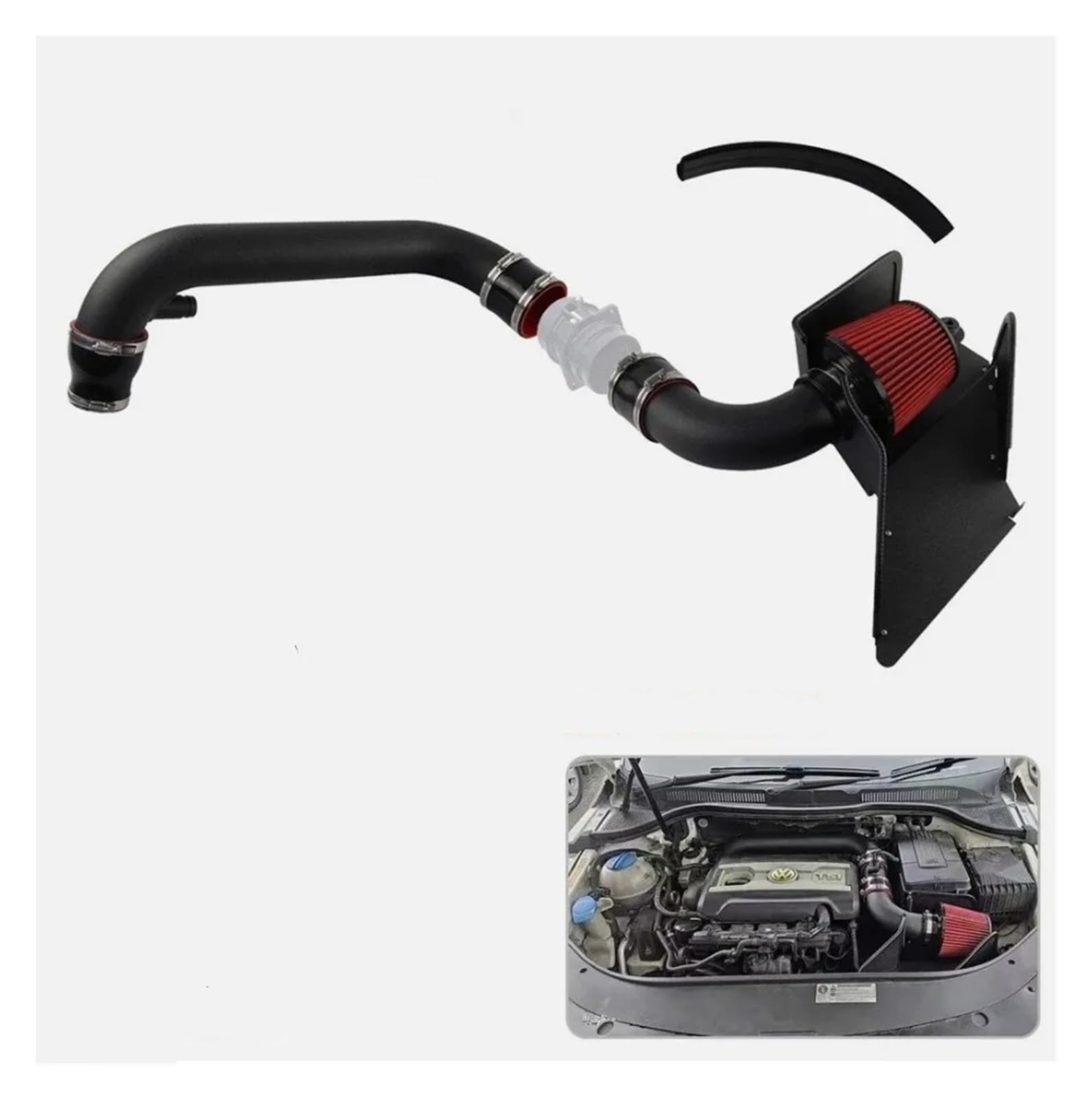 Per VW MK6 Per GTI CC EA888 1.8T 2.0T Kit Aspirazione Filtro Aria