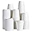 JOLLY PARTY [100 Pack] 10 oz Paper Coffee Cups, Disposable Paper Coffee Cup with Lids, Hot/Cold Beverage Drinking Cup for Water, Juice or Tea, Suitable for Home, Shops and Cafes