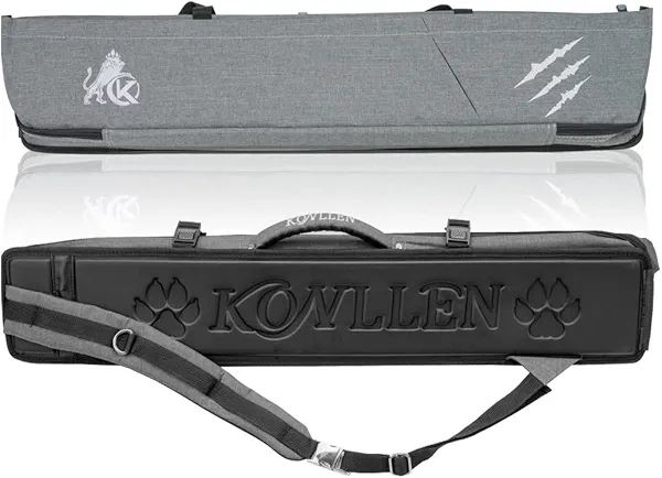 KONLLEN 3x4 4x5 Oxford Cloth Prairie Pool Cue Case High Capacity Billiard Cue Stick Carrying Bag
