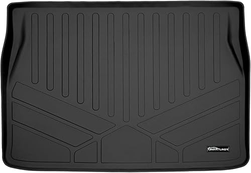 Miniatura 13 de SMARTLINER Juego de alfombrillas negras de primera fila para todo tipo de clima, compatibles con modelos Kia NIRO PHEV y híbridos 2023-2024 Negro