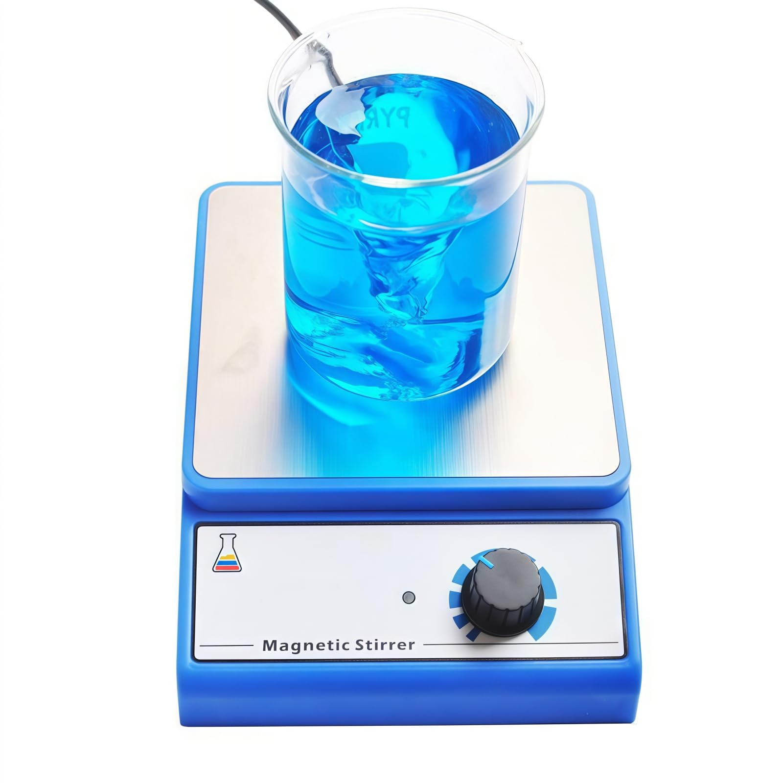 Agitador magnético, Mezclador magnético, Placa agitadora con Superficie de Trabajo de Acero Inoxidable, Placa agitadora magnética de 3000 RPM, para química, Laboratorio, Cultivo de levadura,