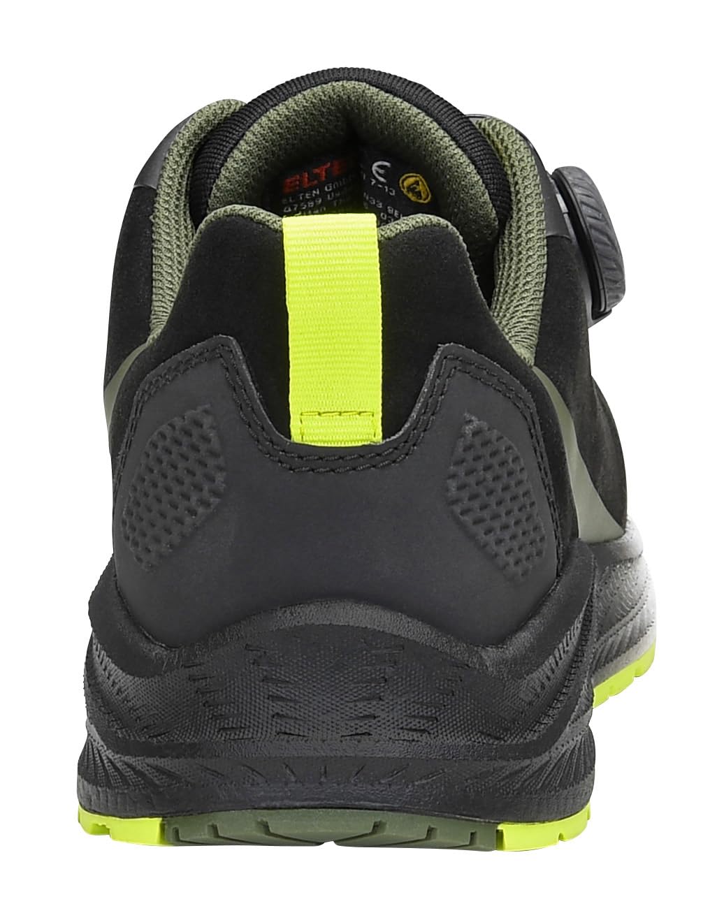 ELTEN Leevi XXNF BOA Black-Lime Low ESD S3S | Sicherheitsschuhe für Damen & Herren, Carbonkappe, leicht, atmungsaktiv