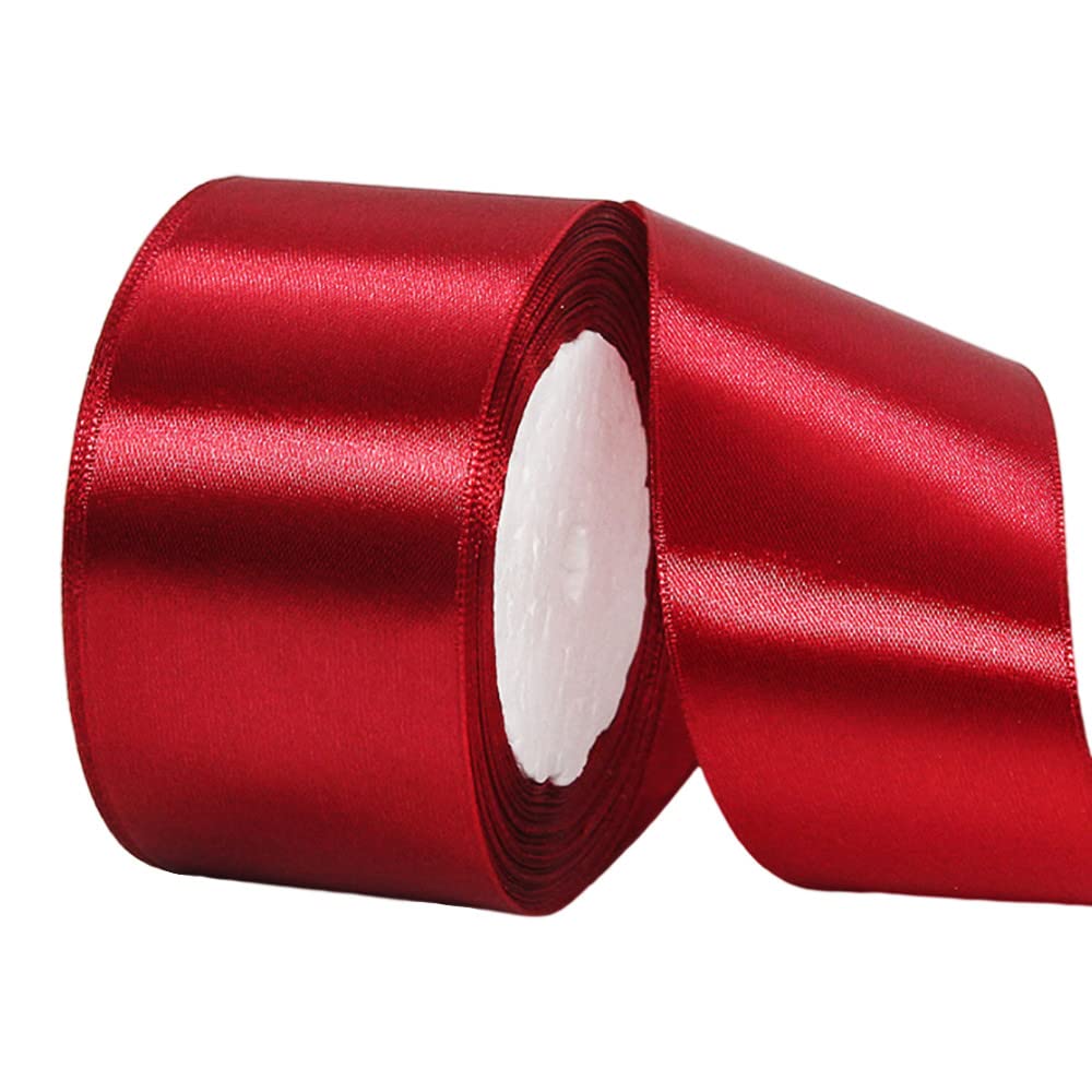 22m Satinband Dunkelgrün 75mm Breit - Geschenkband, Dekoband Für Schleifen, Verpackung, Weihnachten, Hochzeit