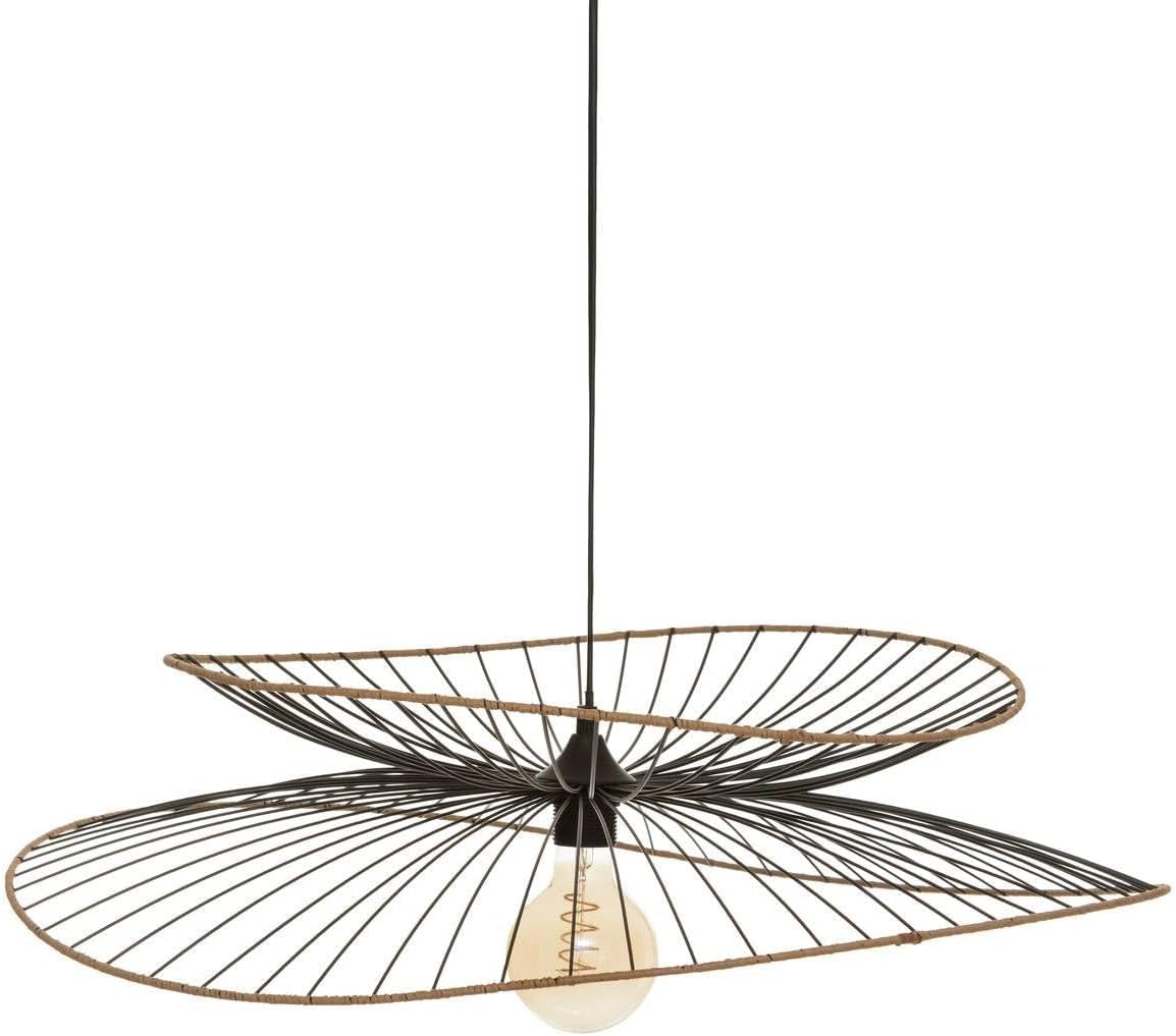 Suspension noire - métal filaire D70 cm