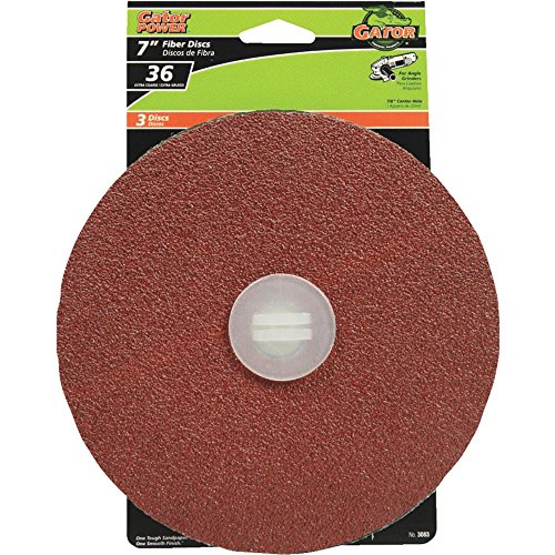 Gator® 3083 Aluminum Oxide Fiber Discs, 36 Grit, 7
