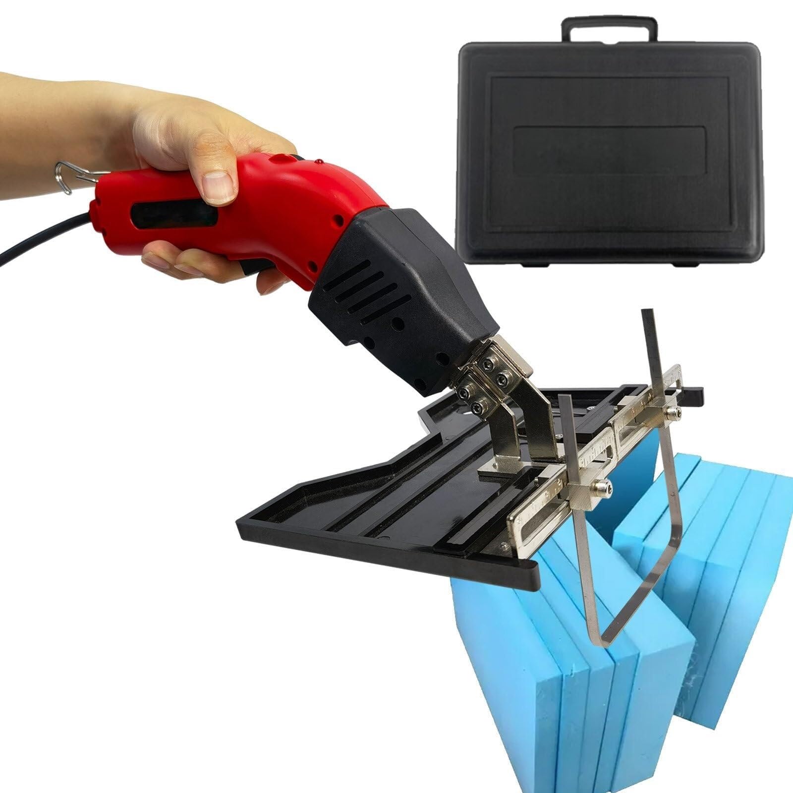 Foldable Blade Electric Hot Blade Foam Cutting Equipment 15 Temperature Adjustment, Hand Held Hot Blade Foam Cutter 200 W 250 W with Hex Wrench(Ks250,220V)