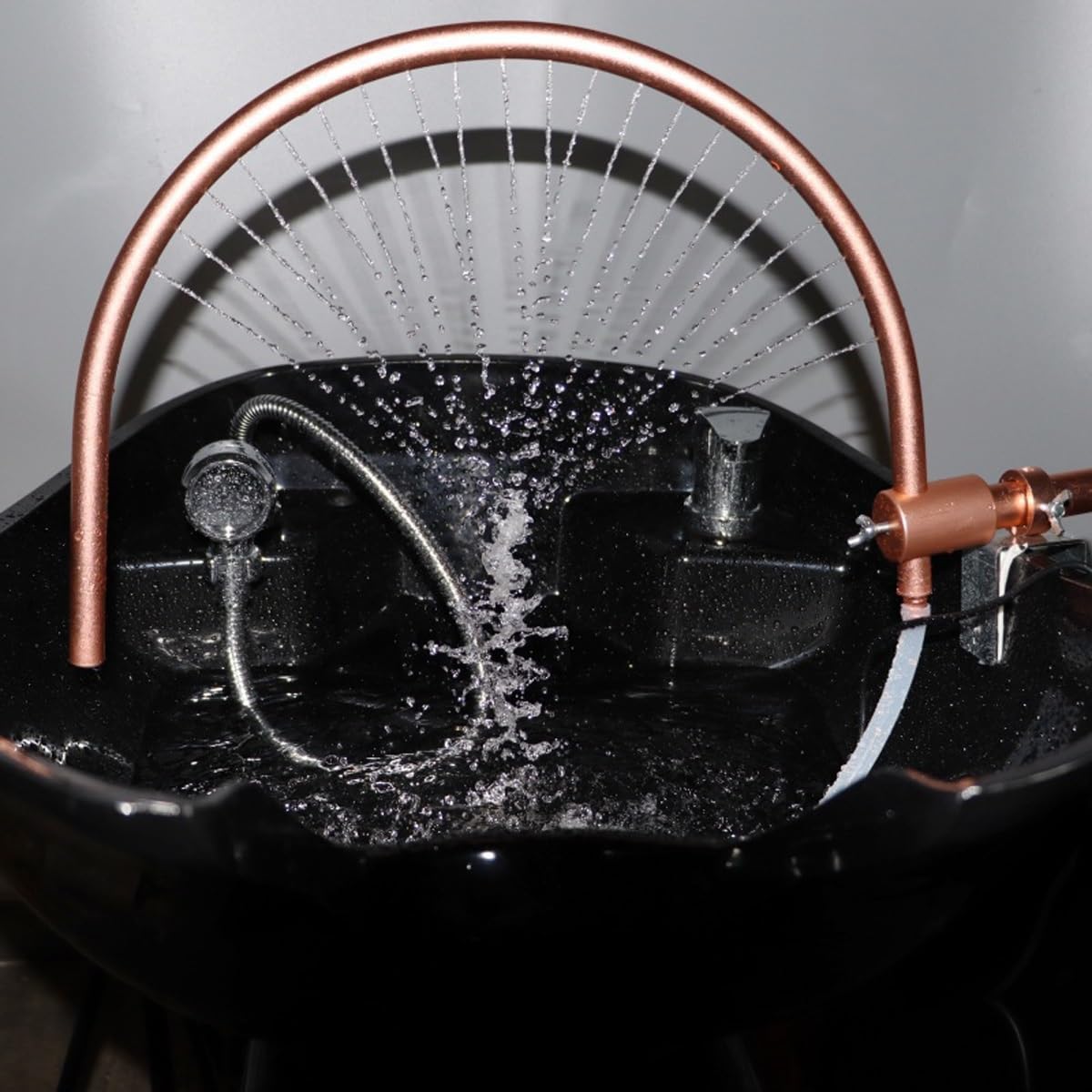 Stojak do cyrkulacji wody, Rama sprzętu Head Spa z pompą, Akcesoria do szamponu do pielęgnacji głowy, Akcesoria do łóżka z szamponem pod prysznic, Konstrukcja łukowa 180°, 21 otworów wylotowych wody,