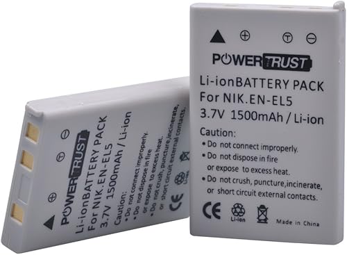 Miniatura 8 de 3X EN-EL5 EL5 Kits de batería y cargador rápido para Nikon ENEL5 CoolPix 3700, 4200, 5200, 5900, 7900, P3, P4, P80, P90, P100, P500, P510, P520,