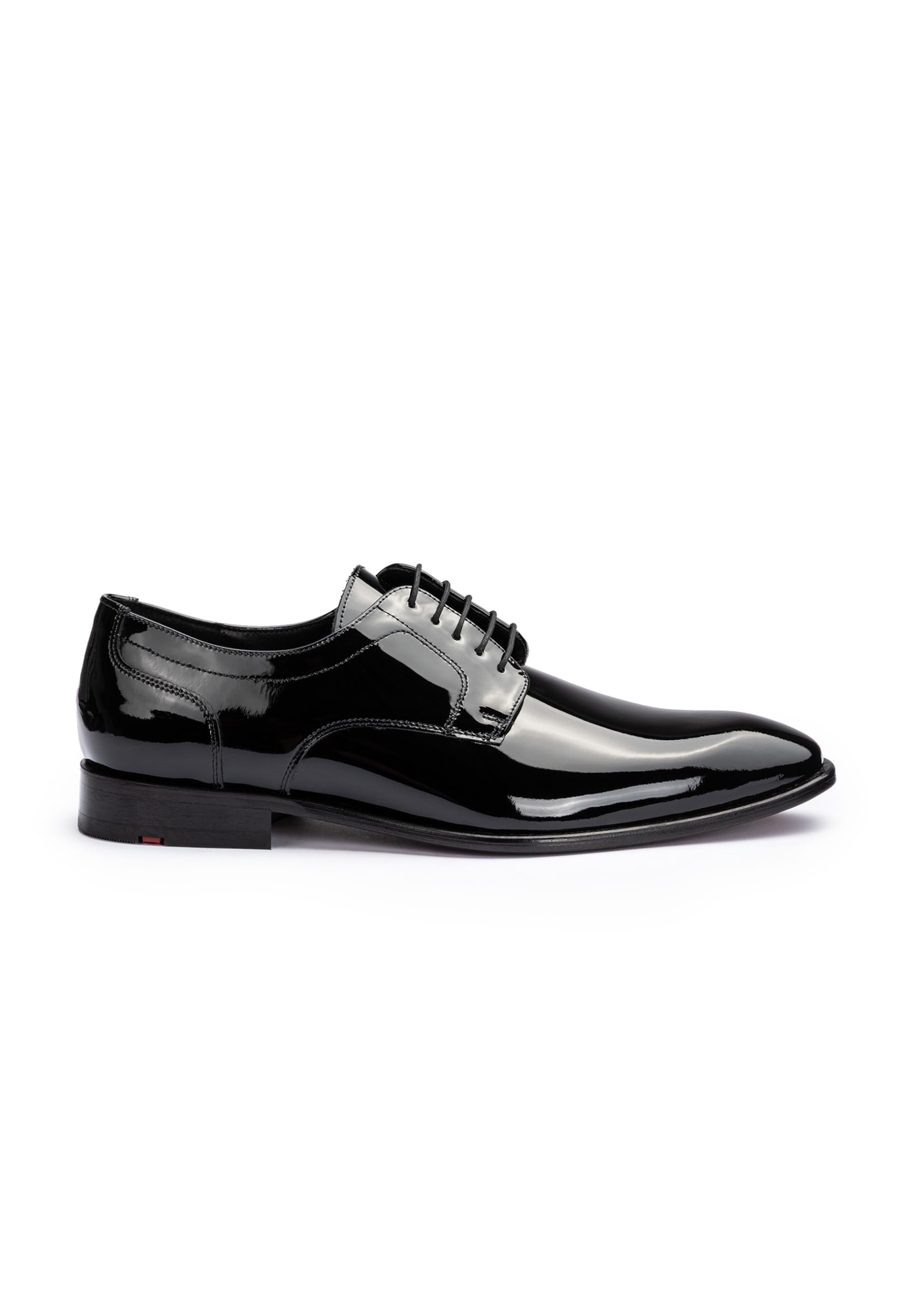 LLOYD Męskie buty sznurowane Leno 110 w kolorze czarnym lakierowane/Brush