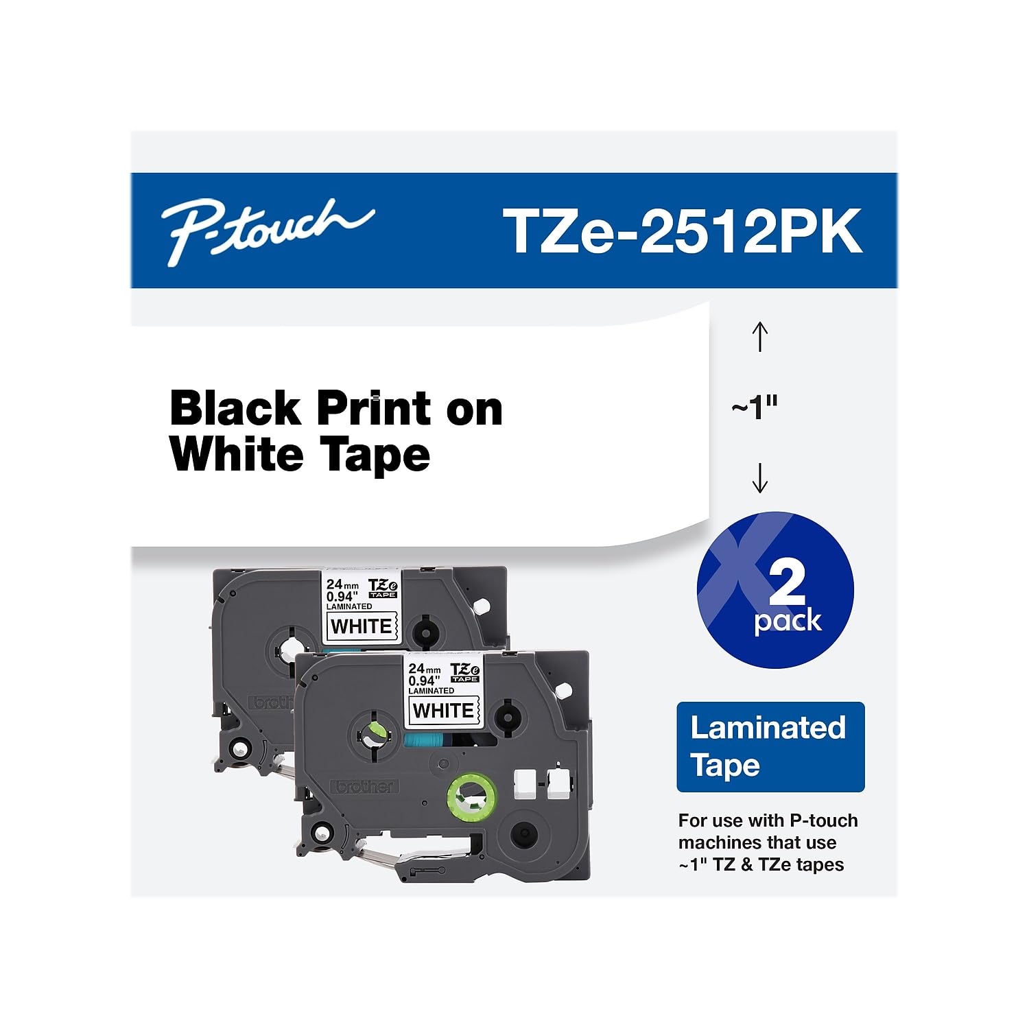 Amazon.com: Brother TZe-2512PK ~1