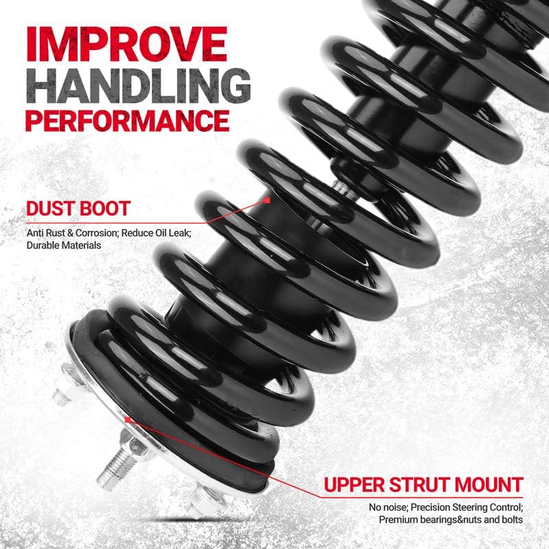 KAC Shock Absorbers Assembly w/Coil Spring, 2pc Front Shocks Struts Absorbers For Pathfinder 2005 2006 2007-2012, Auto Parts