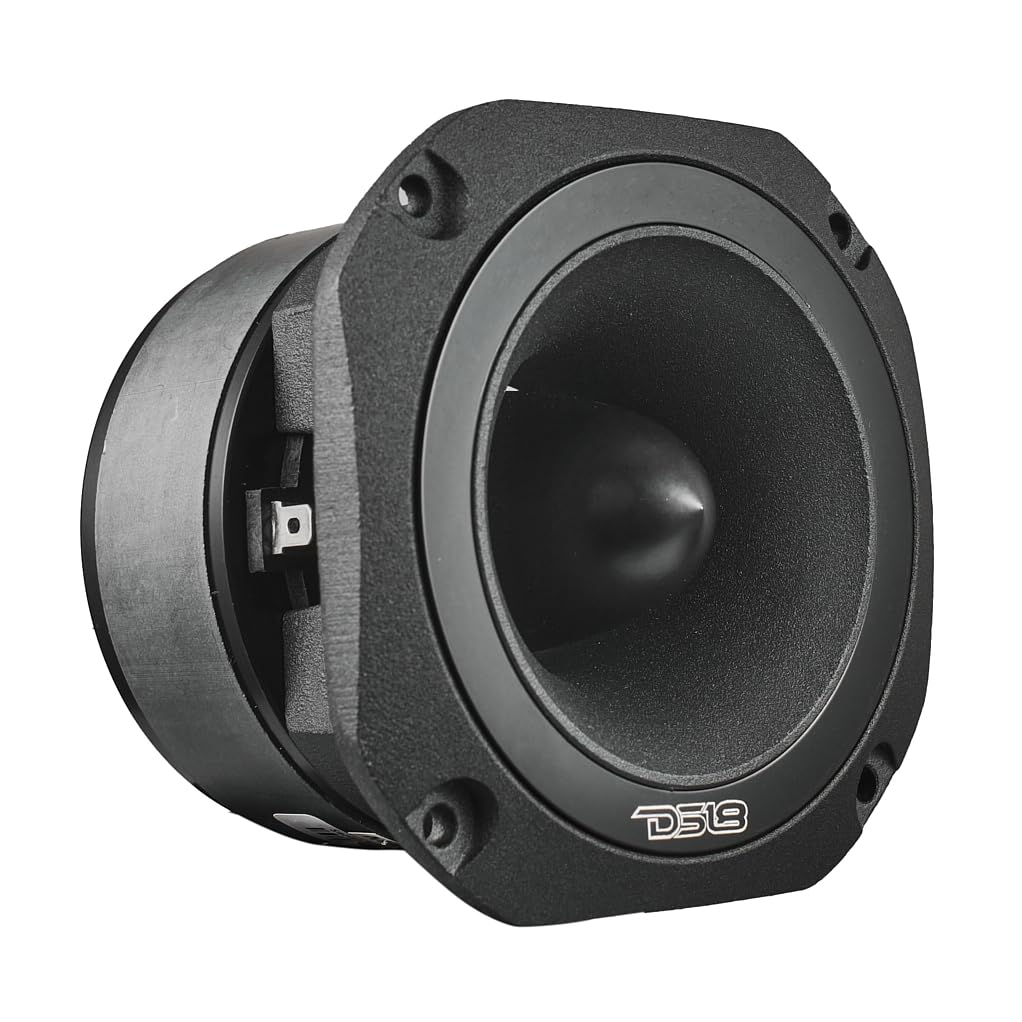 DS18 PRO-TW750C-8/BK 10,2 cm Super Bullet Hochtöner mit 3,8 cm Titan-Schwingspule und übergroßem Ferritmagnet, 200 Watt, 8 Ohm, Schwarz, einzeln