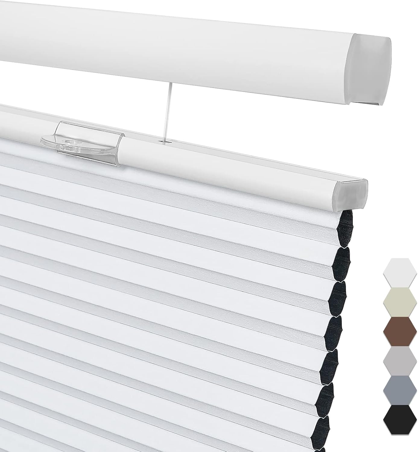 Pasoun Custom Size Top Down Bottom Up Cellular Shades