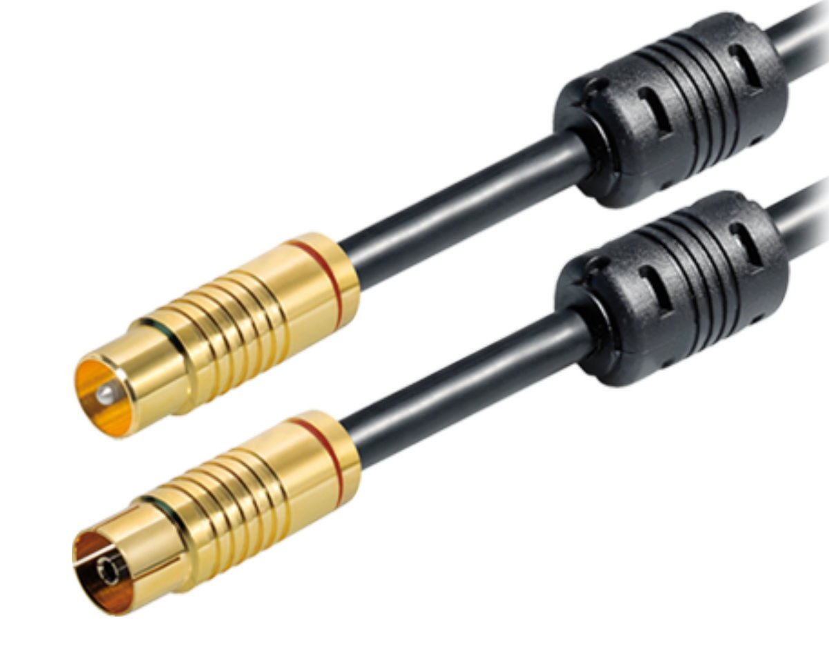 Buy Premium Coaxial Cable IEC Plug IEC with Absorber Topiary, 2.5 m