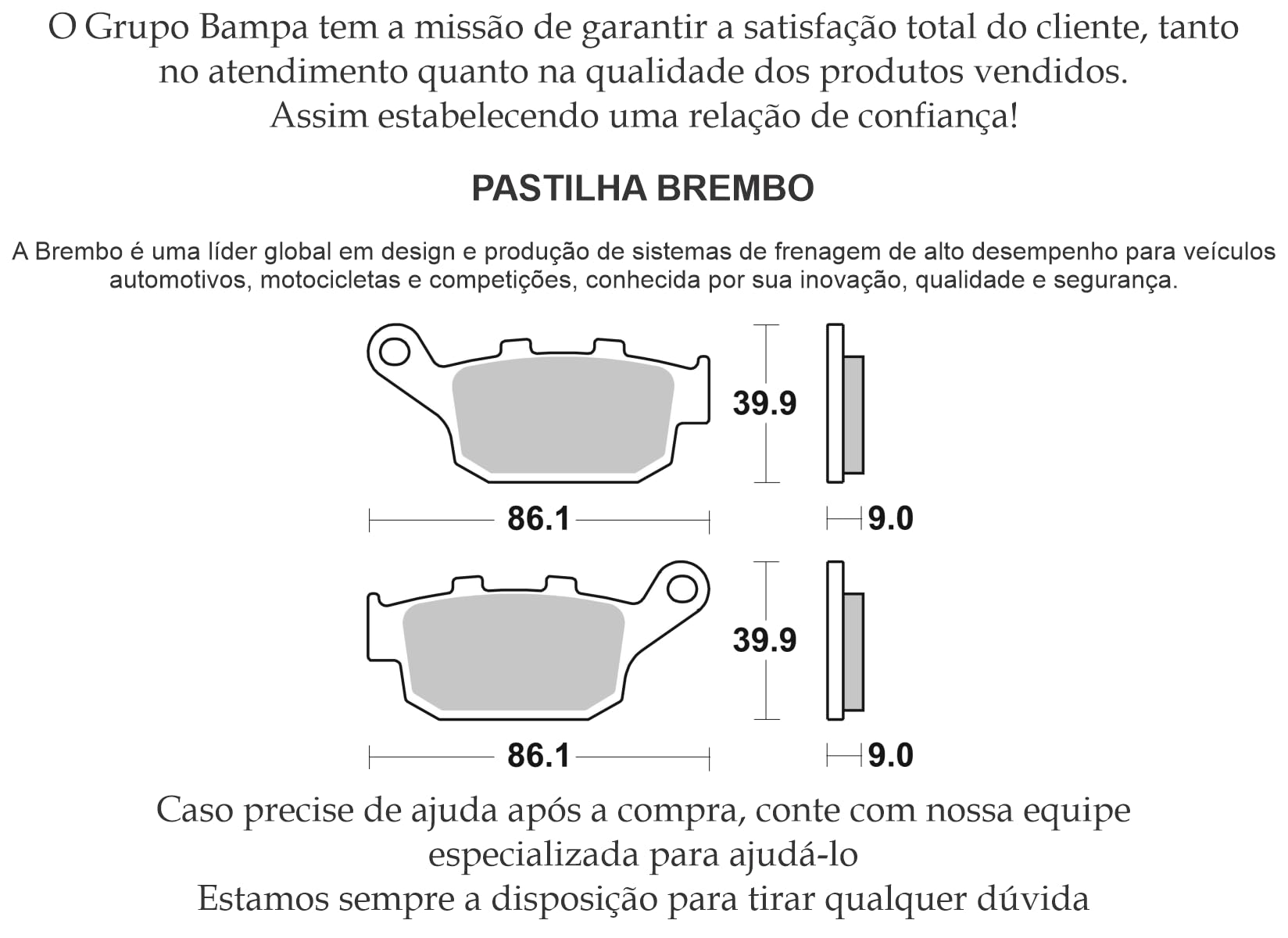 BREMBO Kit pastiglie freni Posteriore 07HO53CC Compatibilità con KAWASAKI MOTORCYCLES Z, HONDA MOTORCYCLES X-ADV