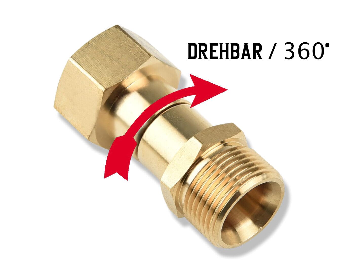 M&M Smartek adaptador M22 IG/AG compatible con Kärcher/Kränzle | Adaptador robusto para sistemas de alta presión compatibles; comprobar rosca, conexión, junta, presión y equipo seguro.