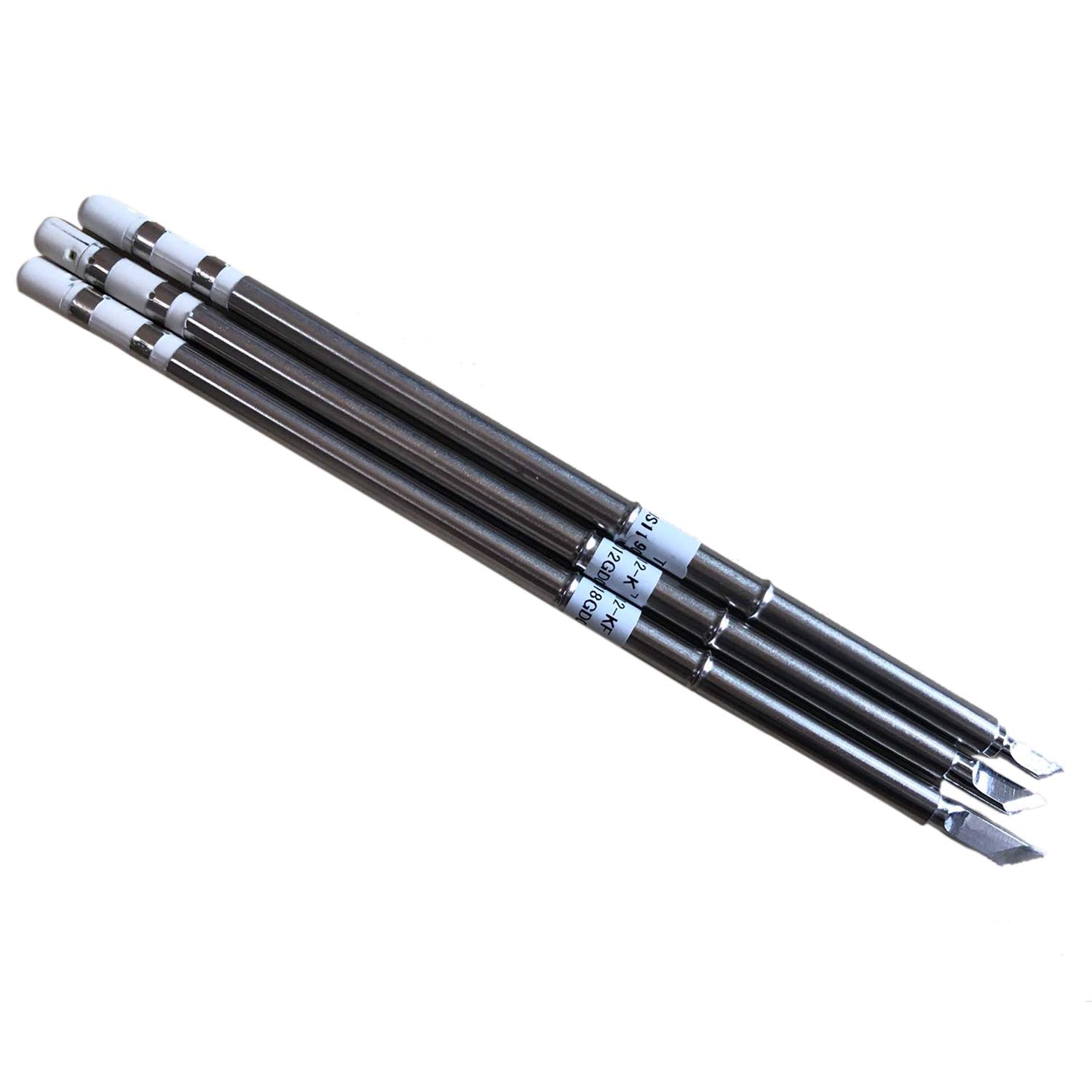 Toranysadecegumy 3Pcs T12 Series Iron Tip T12-K Ku Kf For Solder Iron Tips Soldering Welding Stings