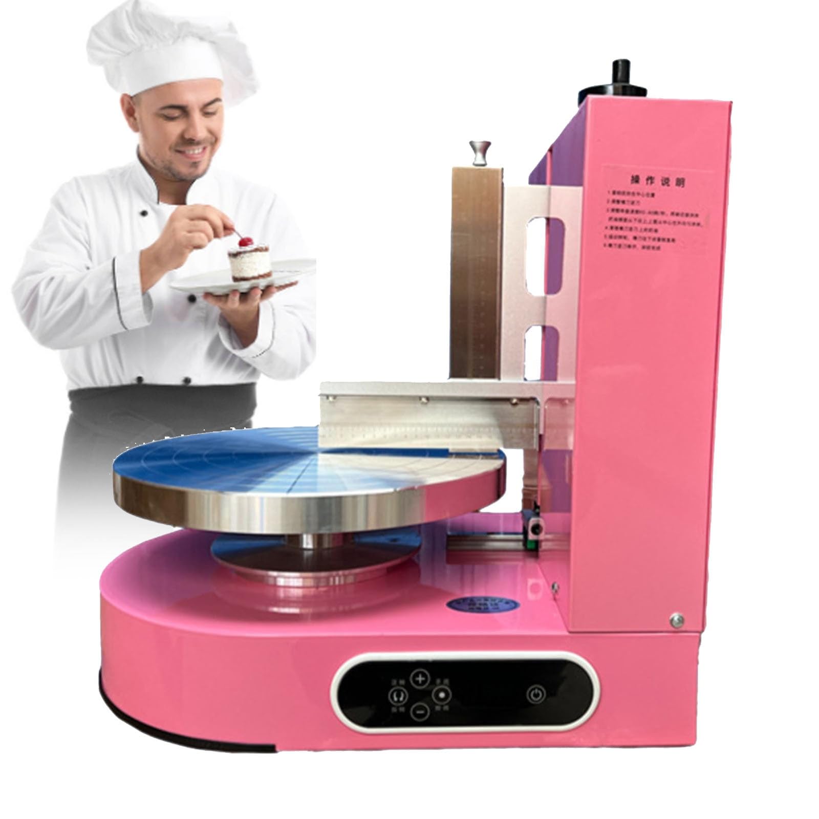 Machine à glacer Les gâteaux, Outil de lissage de la crème Rond de 10 à 30 cm pour la décoration et Le garnissage des gâteaux d'anniversaire - Équipement de pâtisserie Indispensable