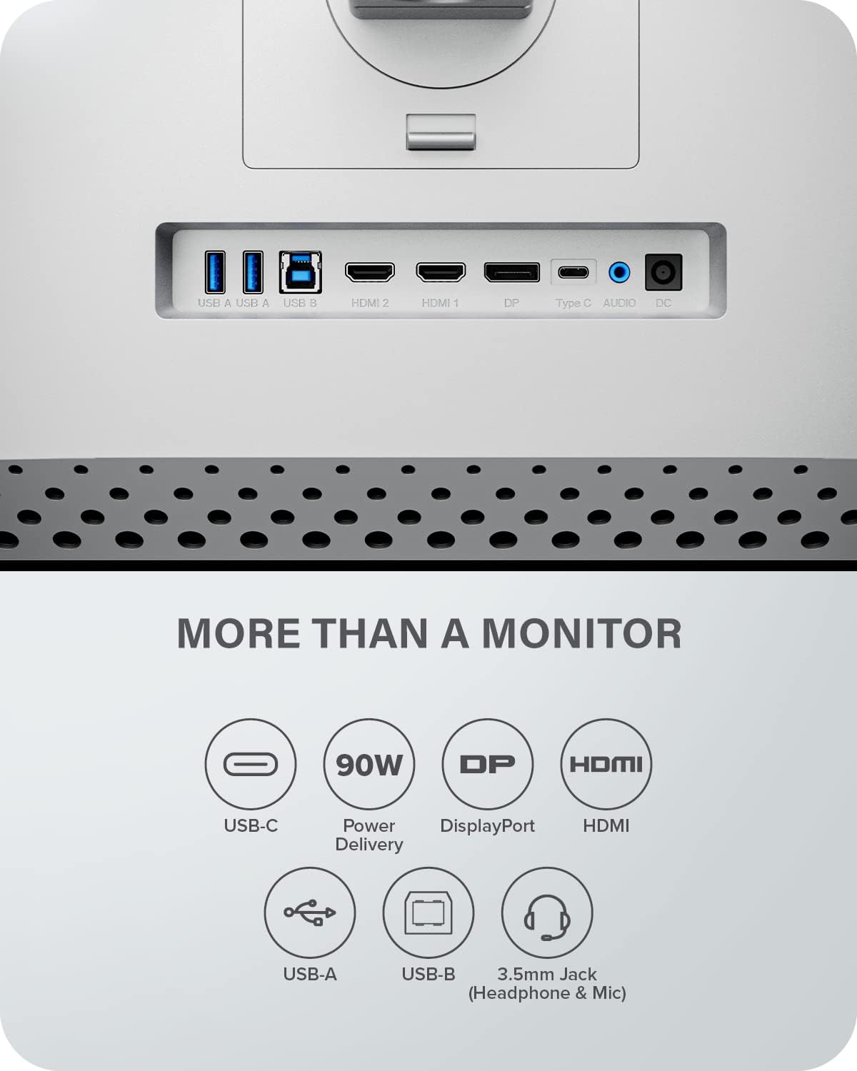 ALOGIC Clarity Monitor 4K da 27,100% RGB, 97% DCI-P3, 99% Adobe RGB 90W PD,Hub USB 8 in 1, Colore 1.07-b, Display 600 HDR, Contrasto dinamico 1000000: 1, pannello IPS, cornice ultrasottile.