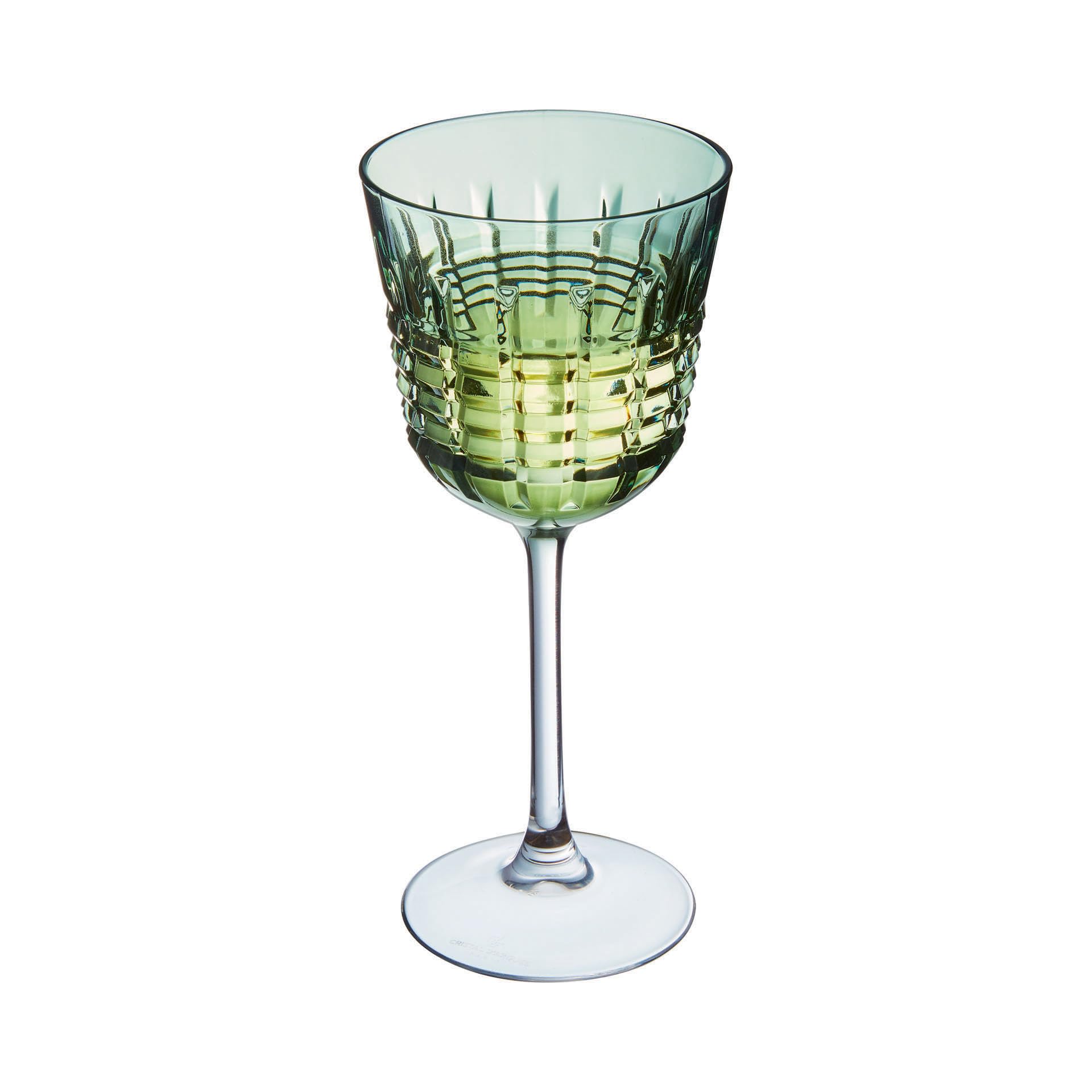 Cristal d'Arques, Weingläser, Rendez-Vous Brume Vert, 25 cl, 6er Set | Bleifreies Kristallglas, Weinkelche mit Stiel für die Verkostung, spülmaschinenfest, dauerhafter Glanz, als Geschenk geeignet