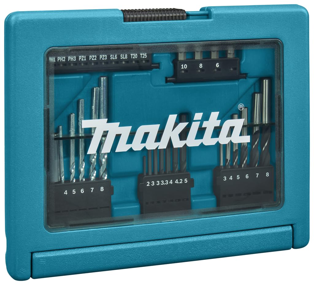 Makita B-49389 Juego de 6 Brocas Estuche 33uds