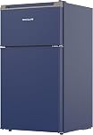 Frigidaire Compact Refrigerator with Top Freezer - 2 Door Fridge with 3.2 Cu Ft, Contemporary Series, Blue