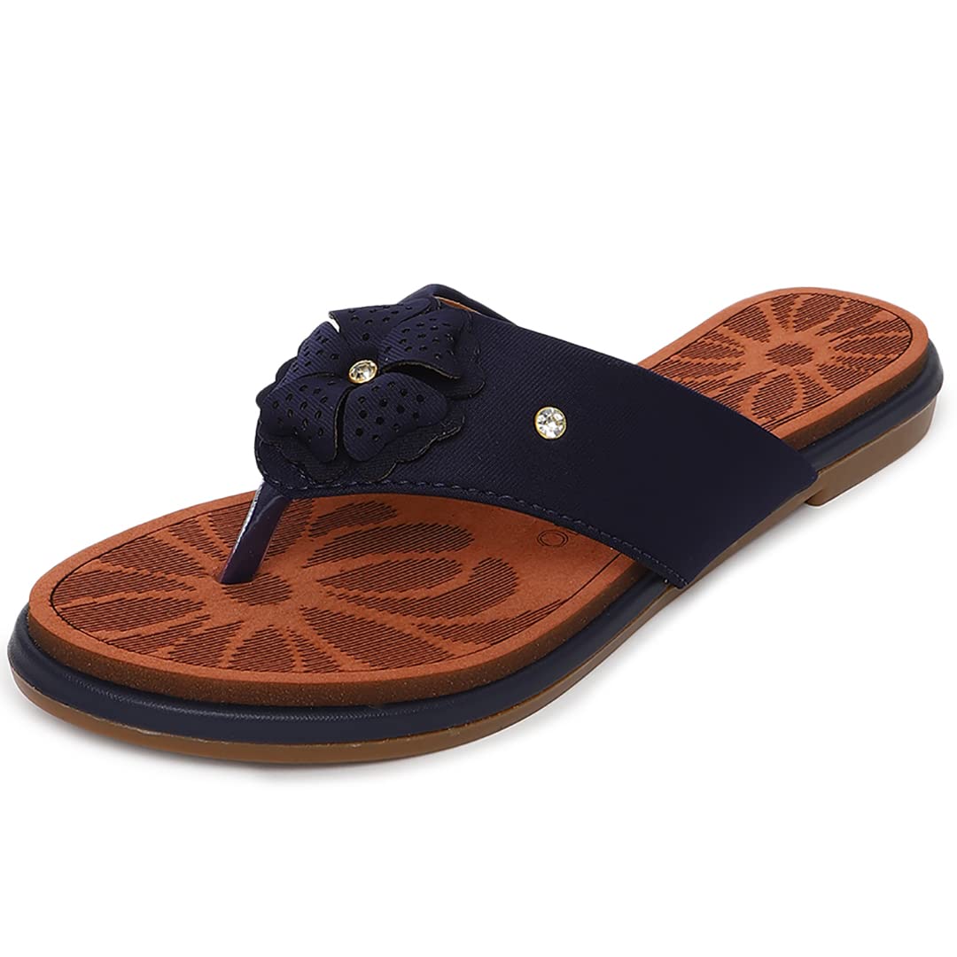 ORTHO JOY Extra-Soft Fancy Doctor Slippers - Fancy slippers for Women Blue color (B0B7JRLV7M) Amazon Price History, Amazon Price Tracker