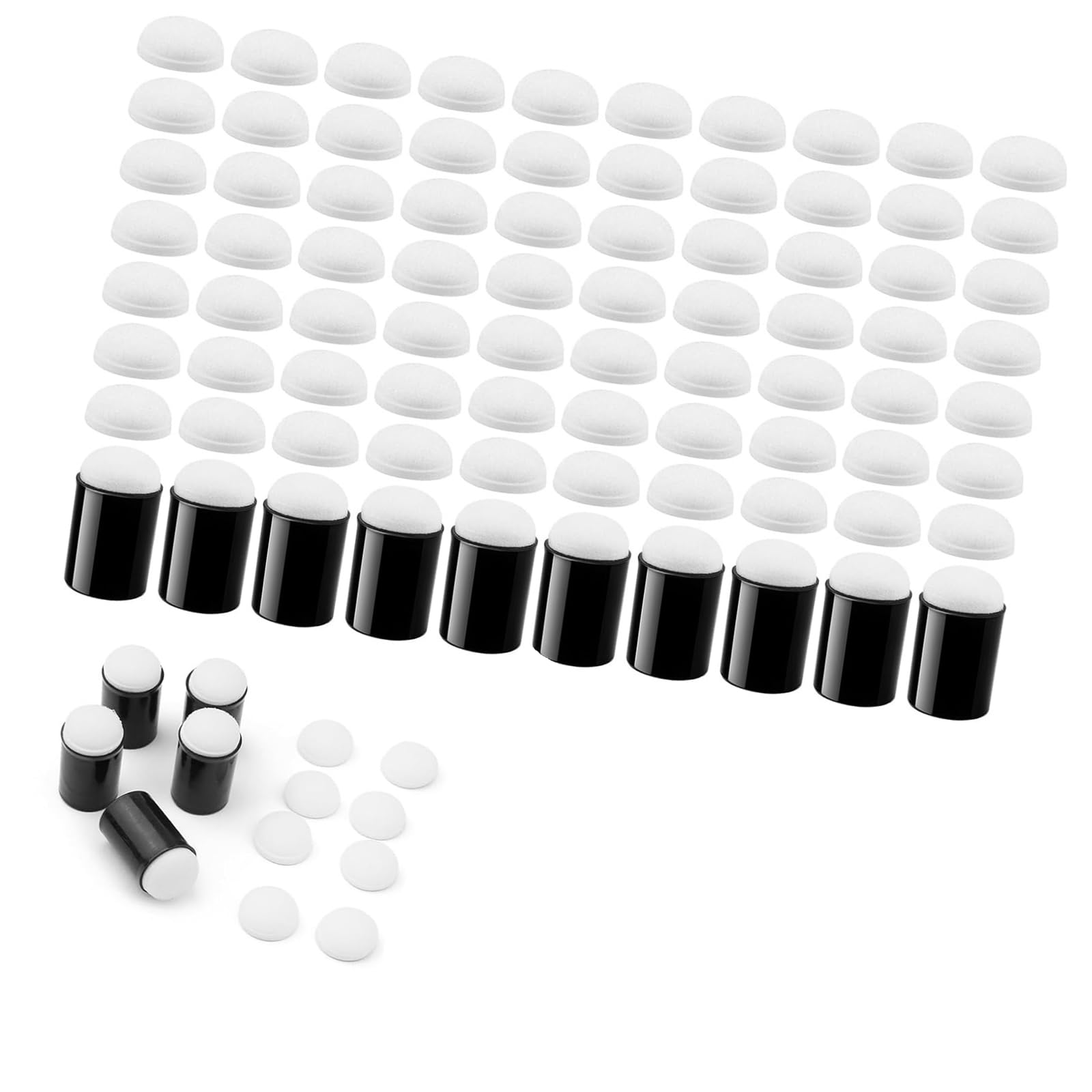 APGLSXY Of 80 Sturdy Blending Tool Suitable for Fabric Dyeing and Art Creation Featuring Quick Rinses Feature Portable Sponge Applicators
