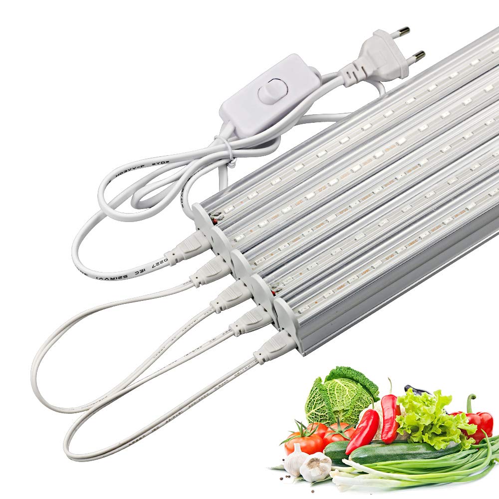 LED Crece la lámpara 5PCS Full Spectrum LED Crece la luz de Garland Invernadero hidropónico Vegetal Flor Cultivo de Interior