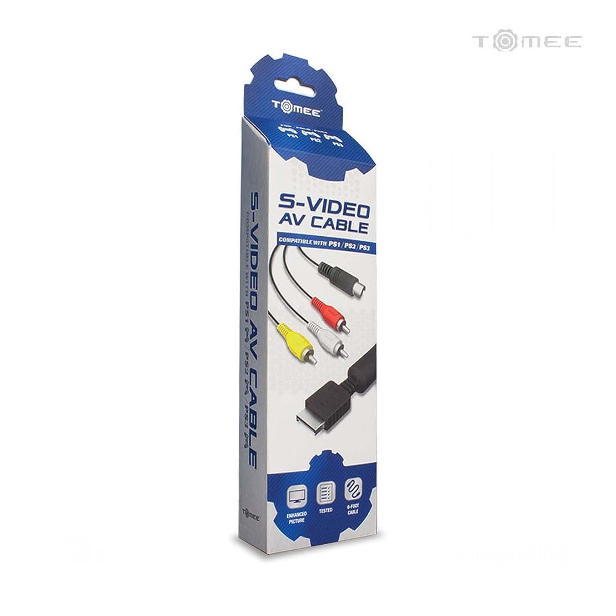 Tomee S-VIDEO Av Cable Para PS3/PS2/PS1