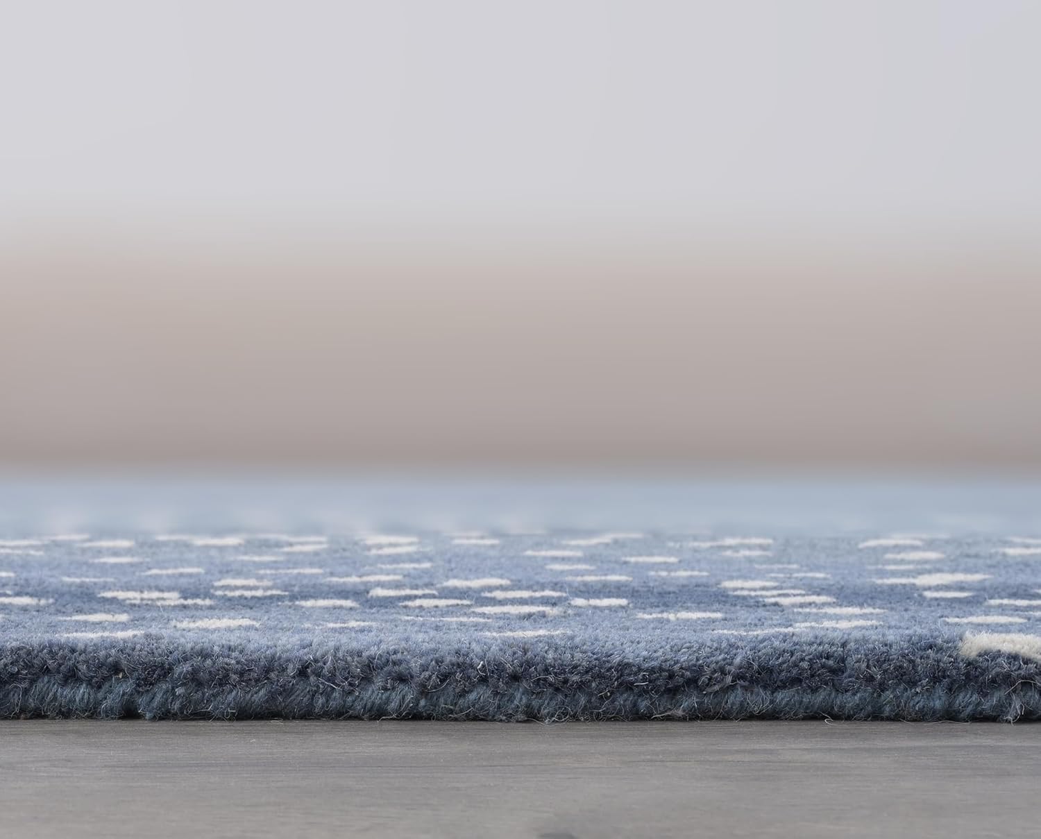 Antelope Cheetah Blue Animal Contemporary Handmade 100% Woolen Area Rugs & Carpets (Blue, 2' x 3')