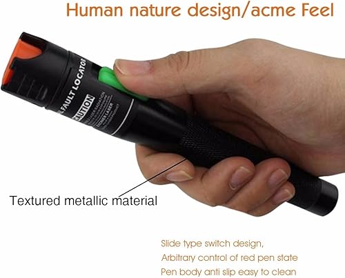 Miniatura 6 de Localizador visual de fallos probador de cable de fibra óptica de 30 mW y 30 KM equipo de cable de luz roja para conector universal de 0098in