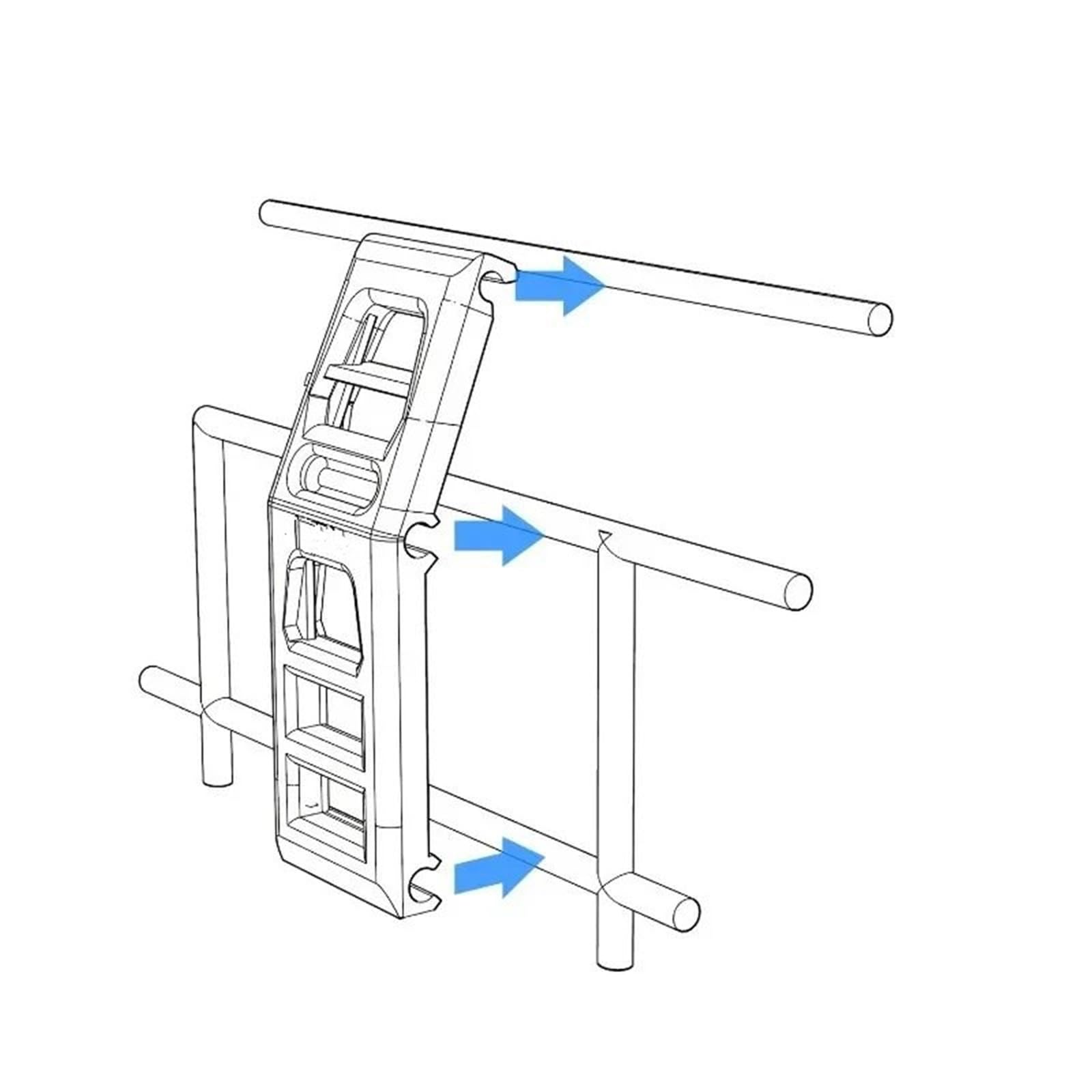 Per Mjx H8H Per Defender 1/8 Rc Crawler Auto Parti Aggiornamento 1 Pz Stampa 3D Finestra Laterale Scaletta Accessori Decorativi Ricambi Modellini RC