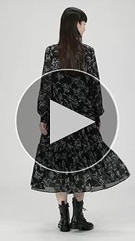 【本日まで】 グレースコンチネンタル　フロッキーフラワープリントワンピース Amazon | [グレースコンチネンタル] 2023AW ﾌﾛｯｷｰﾌﾗﾜｰﾌﾟﾘﾝﾄ