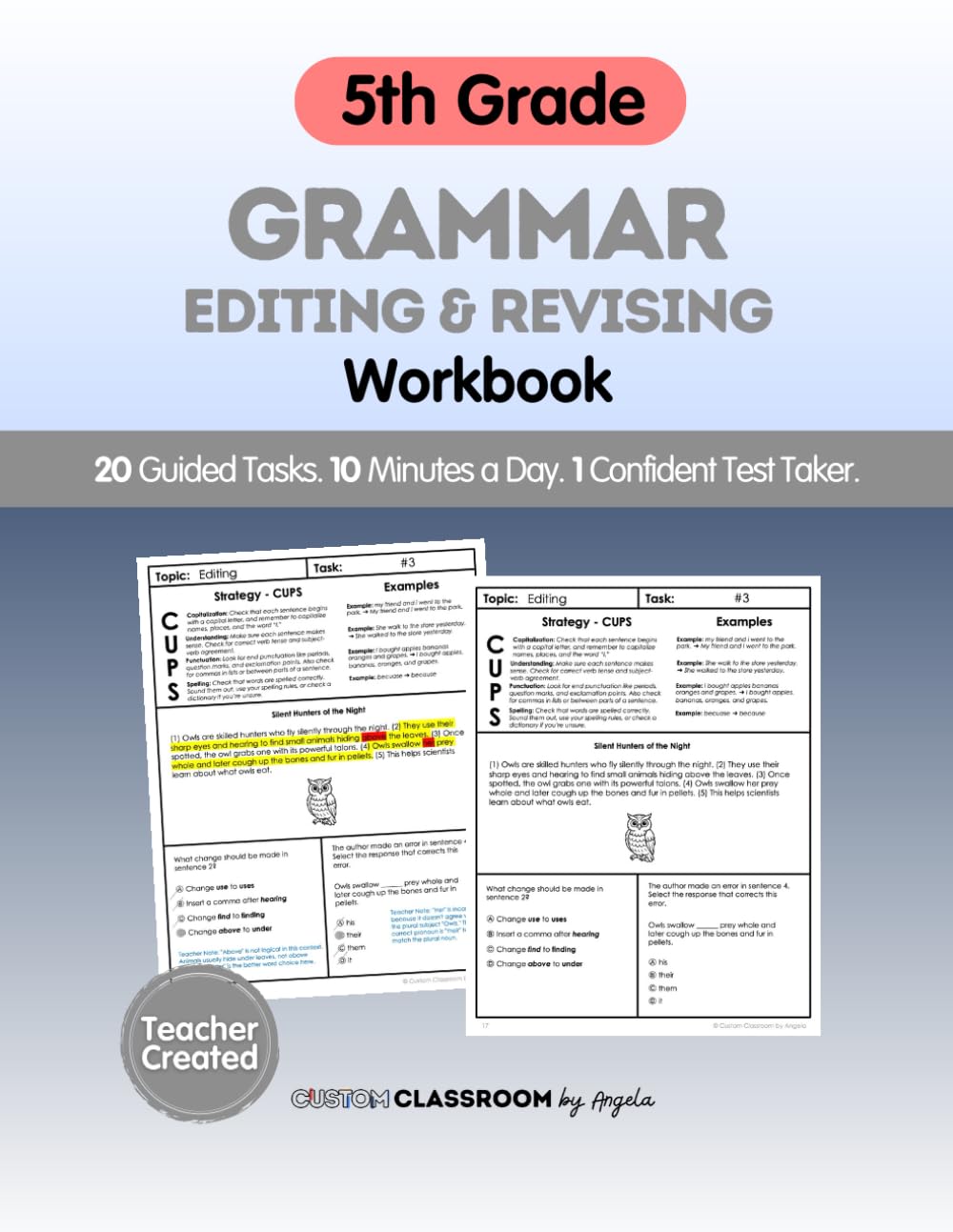 5th Grade STAAR Editing & Revising Workbook Test-Prep Grammar Practice for Summer Learning & ELA Success: Boost Grammar Confidence in Just 10 Minutes