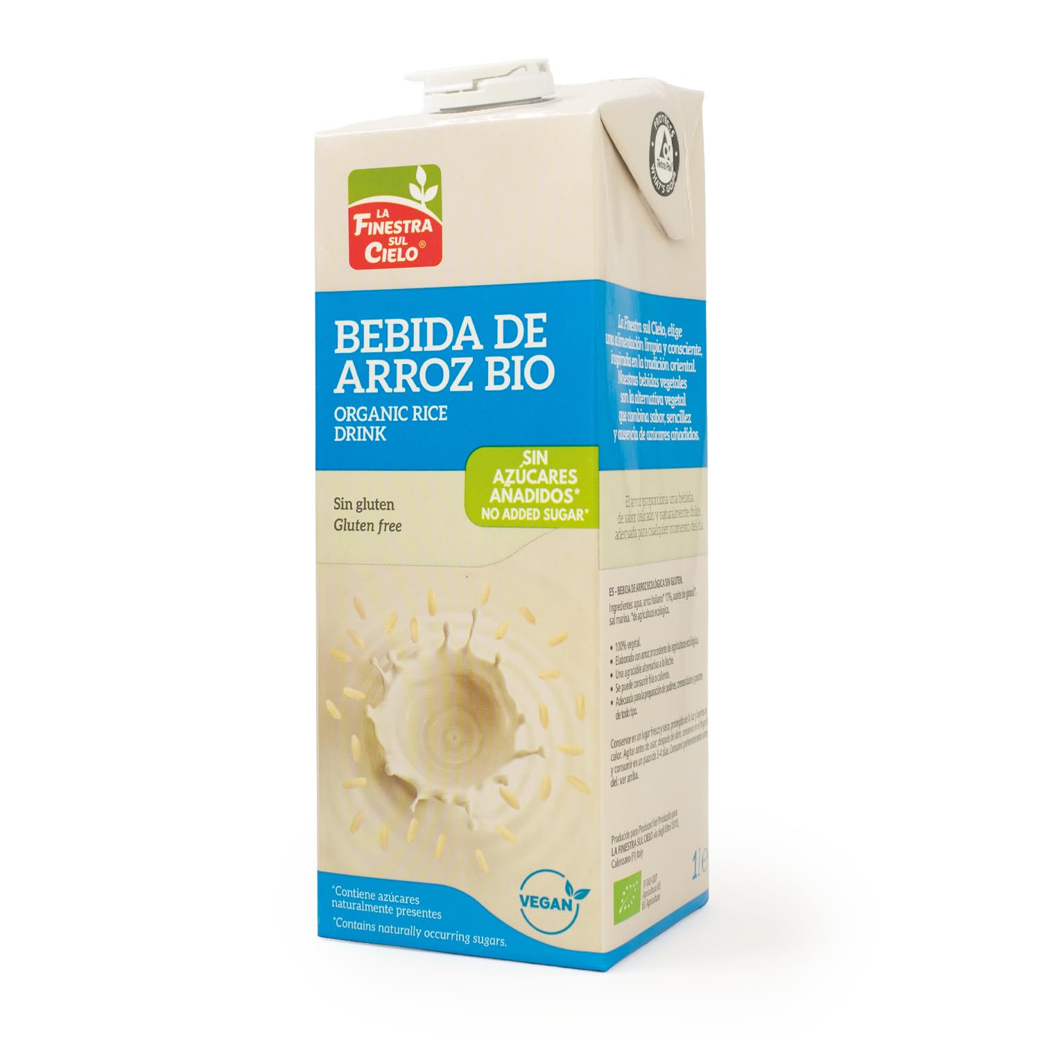 La Finestra sul Cielo Bebida De Arroz Bio Gluten Free - La Finestra Sul Cielo - 1L