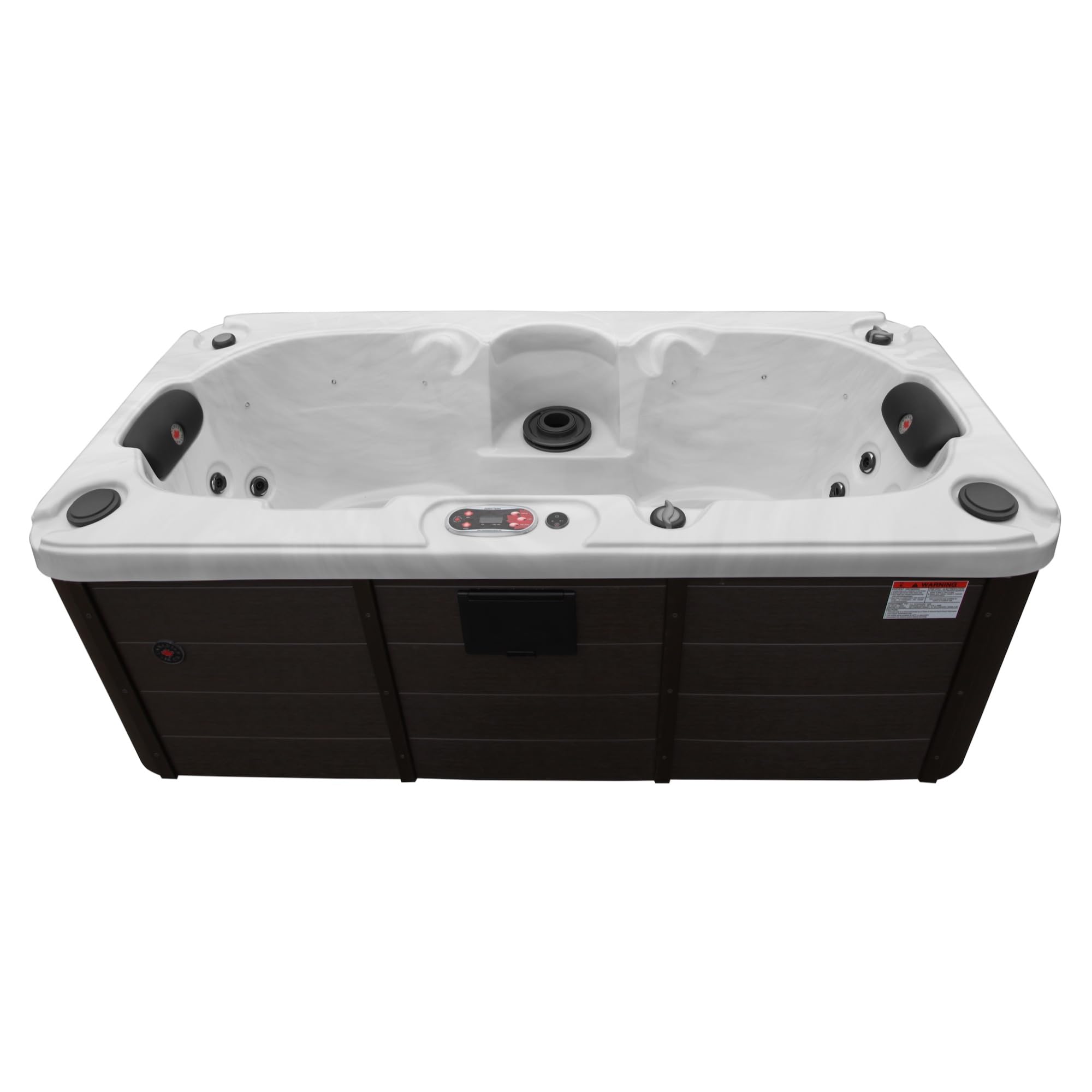 CANADIAN SPA CO. Yukon AI Hot Tub | 2-Person 17-Jet | 213 x 100 cm Rectangular Plug & Play, with Cover, LED Lighting, Heating and 16 Hydrotherapy massage Jets, Year-Round Use